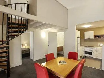 OWS Two Bed Loft Apartment Spiral Stairs